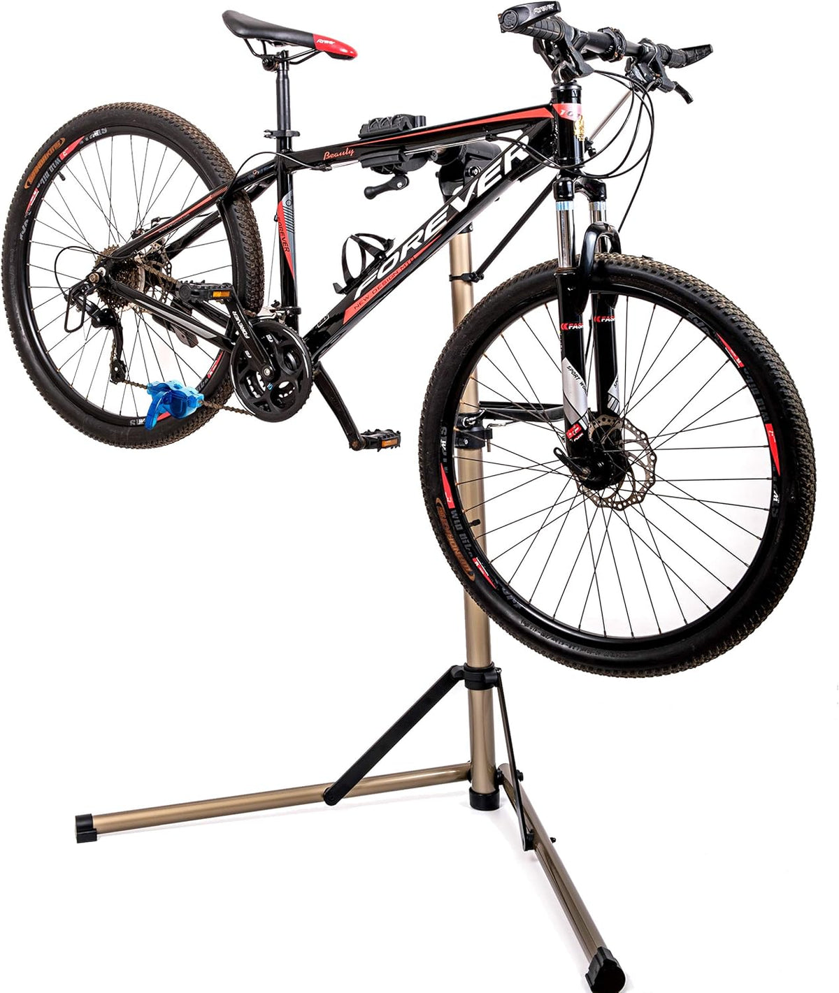 Bike Repair Stand with Foldable Tool Plate, 66 lbs Capacity D522