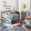 Blue 4-Piece Nursery Crib Bedding Set E6130