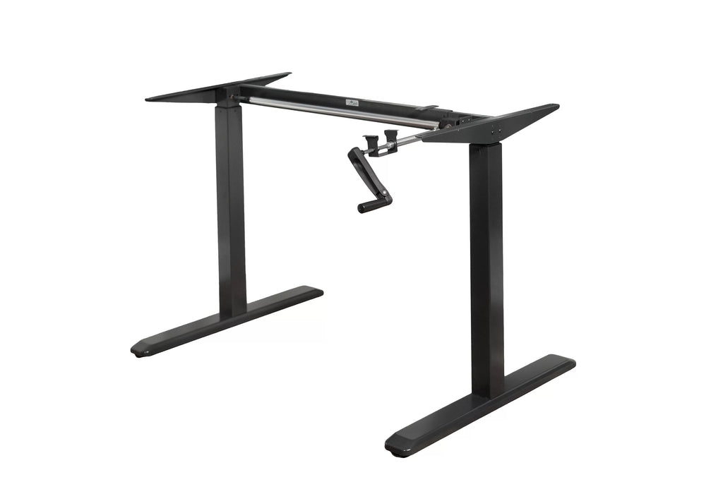 Black Height Adjustable Crank Desk Frame E8645