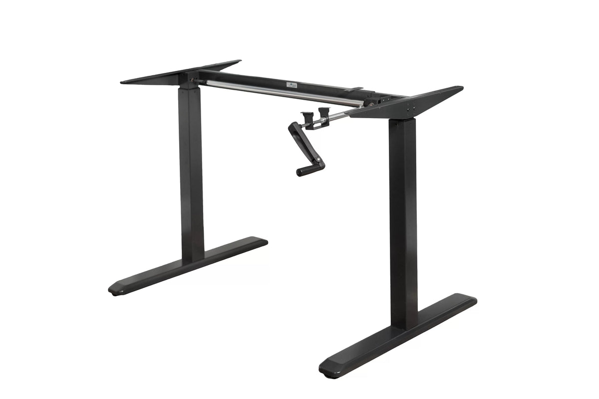 Black Height Adjustable Crank Desk Frame E8645