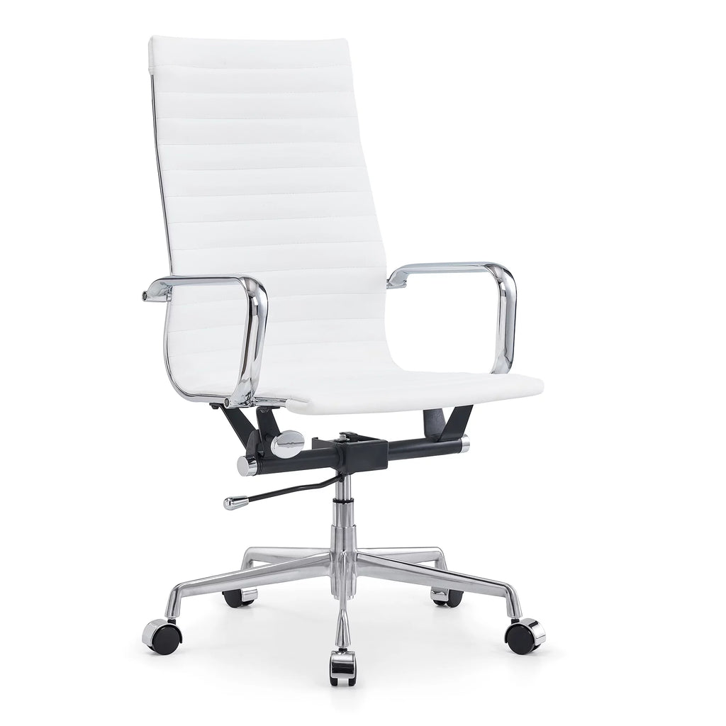 Black Adjustable Vegan Leather Executive Office Chair E60495