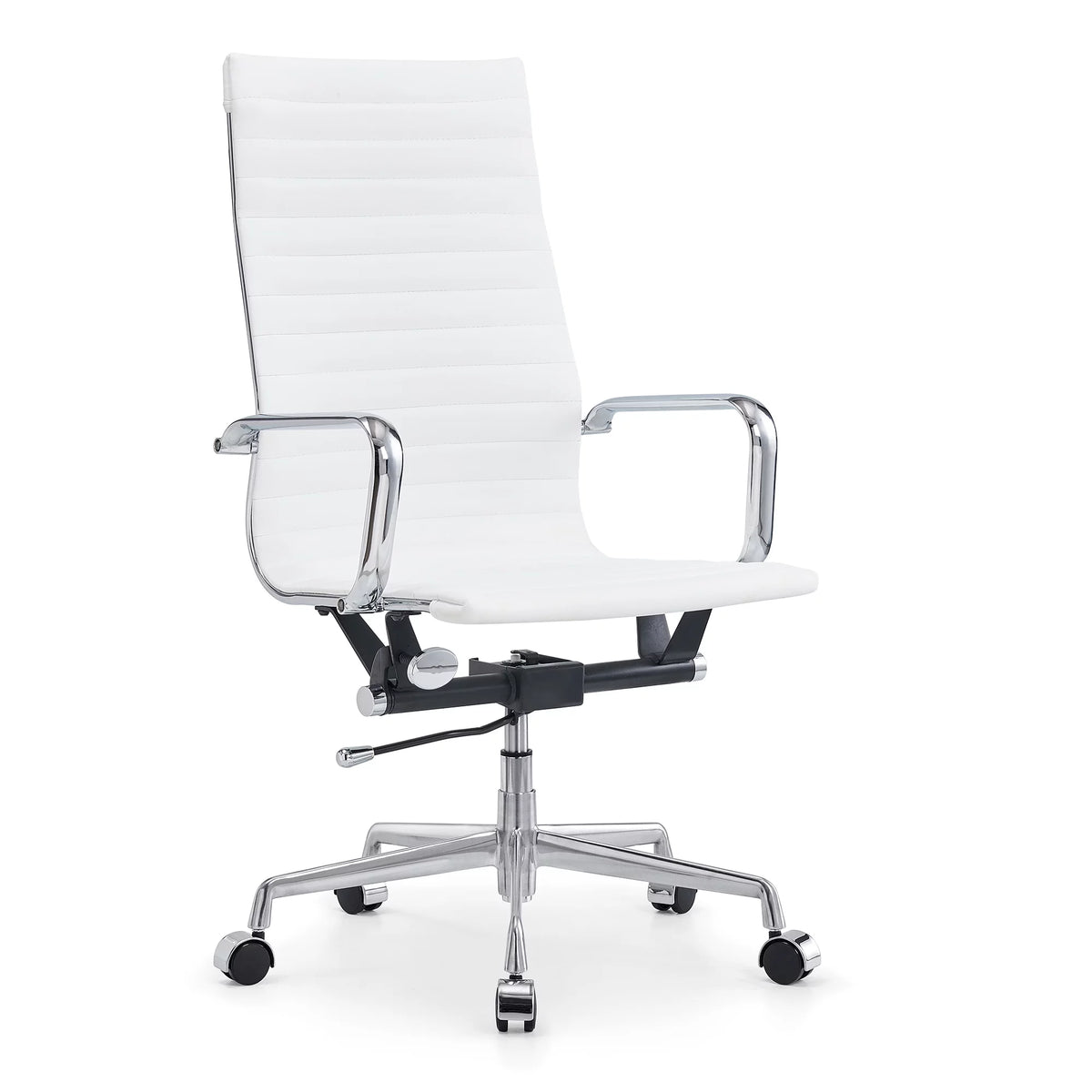 Black Adjustable Vegan Leather Executive Office Chair E60495