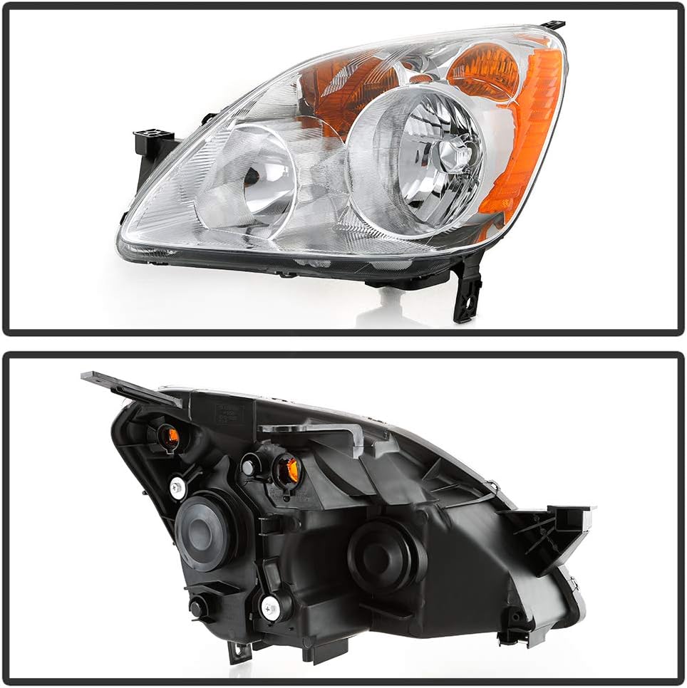 Chrome Housing Headlights Headlamps Assembly D5694