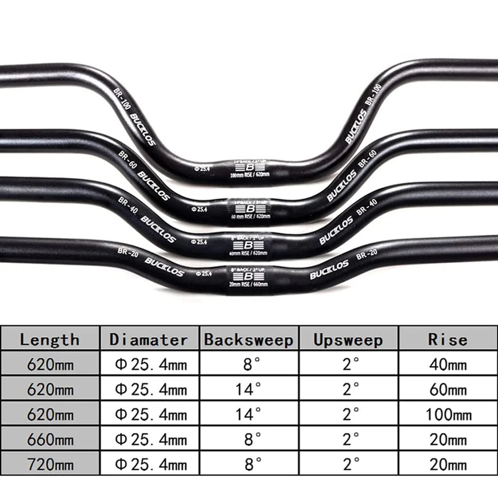 25.4mm Aluminum Alloy MTB Riser Bars P714