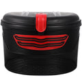 Red Plastic Storage Basket with Lock F825