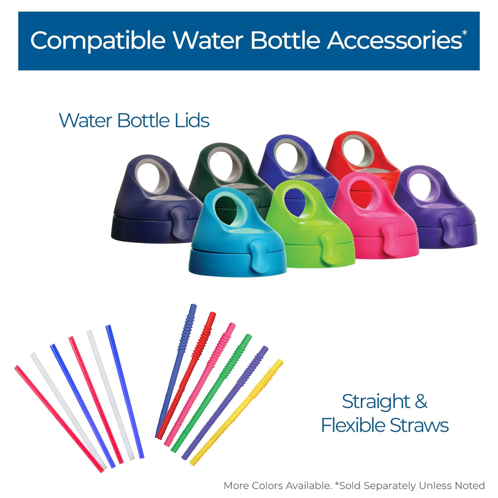 24 oz Stainless Steel Water Bottle with lid H92937