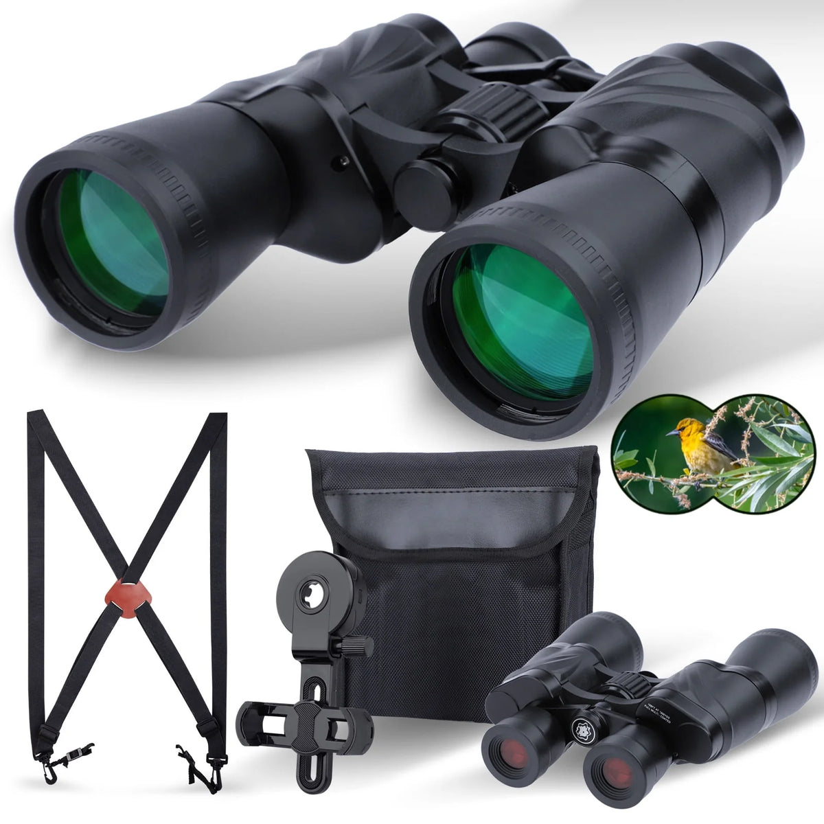 20x50 HD Binoculars with FMC BAK4 Prism Lens U2305