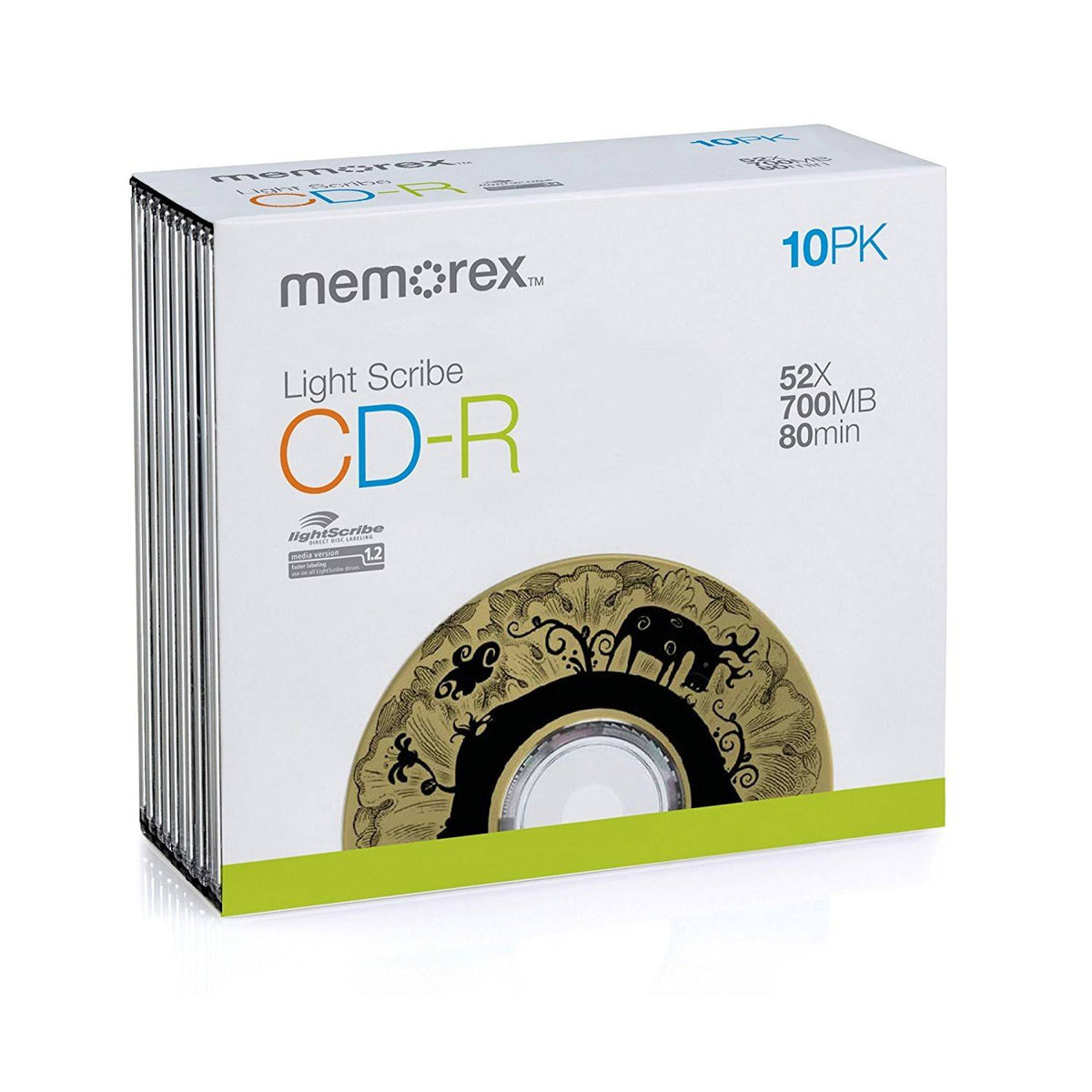 CDR 80 Slim Lightscribe 10pk R607