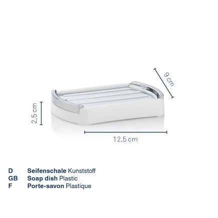White Soap Dish P492