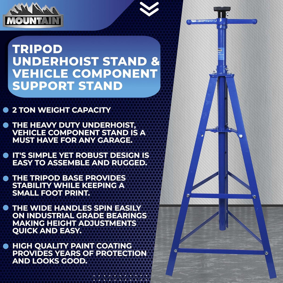 2 Ton Tripod Underhoist Stand S7751