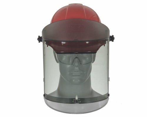 12 Cal Arc Flash Face Shield with Anti-Fog & Hard Cap G754
