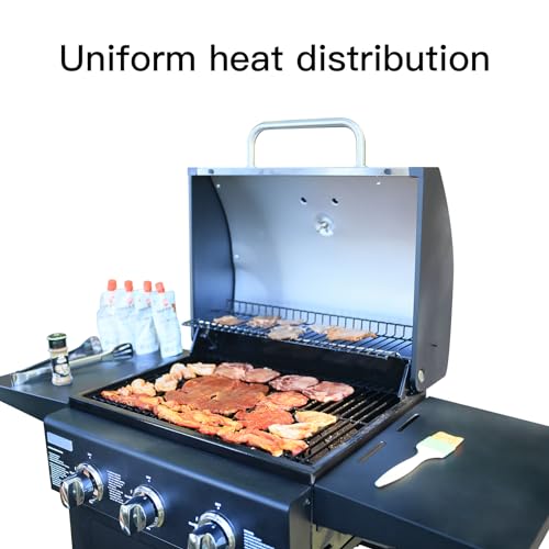 3 Burner Propane Gas Grill with Thermometer Z8988