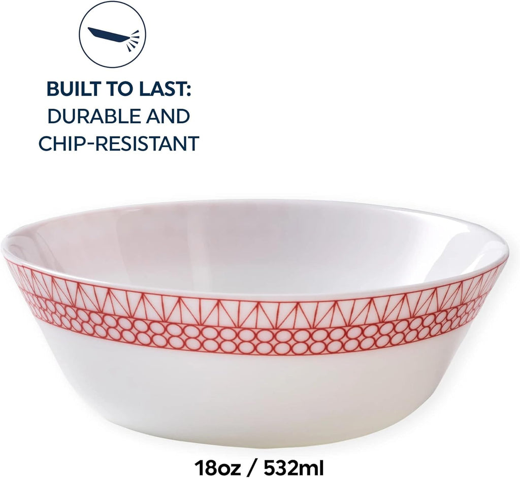 4-Pc 18-Oz Glass Bowl Set Z360