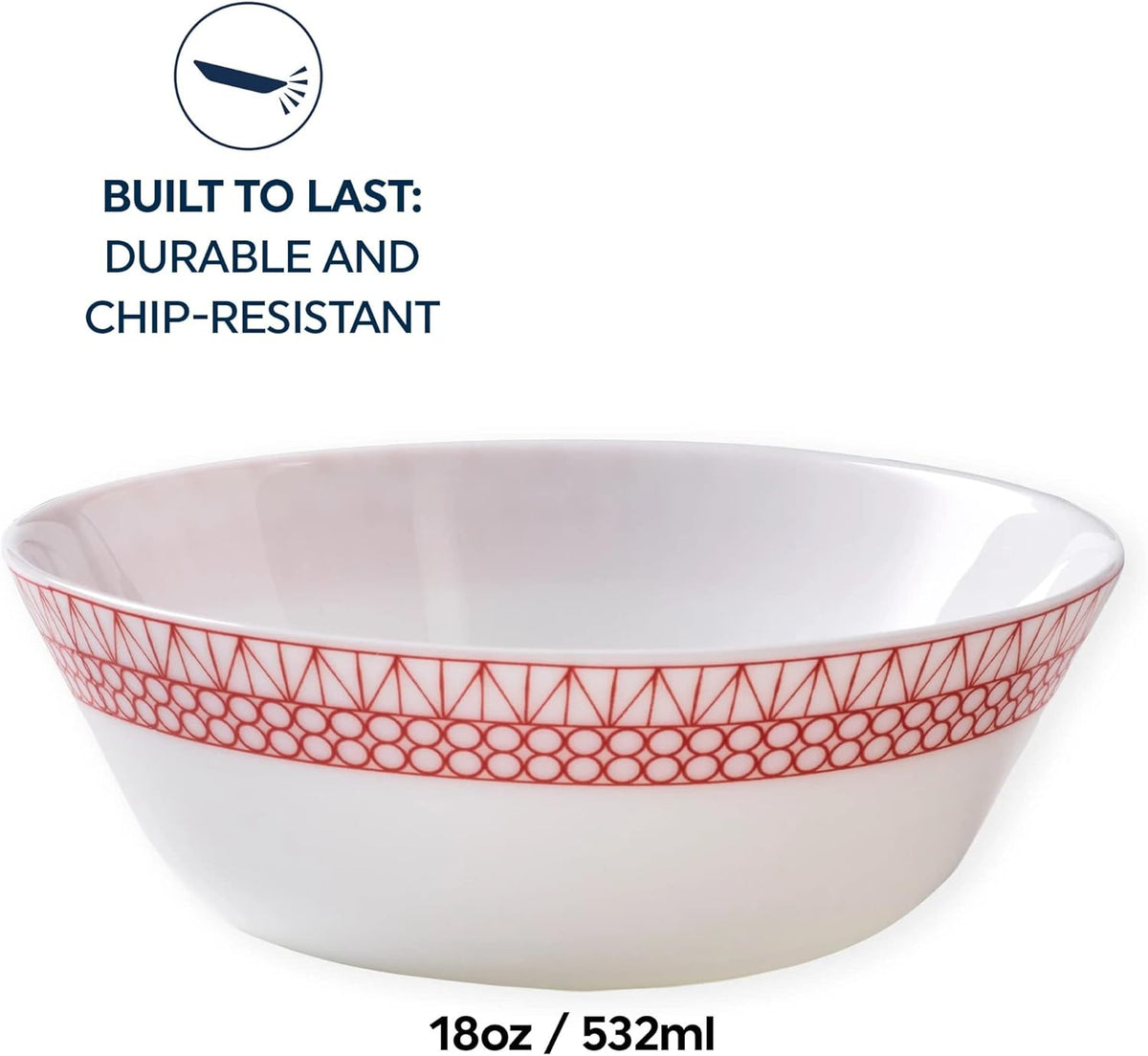 4-Pc 18-Oz Glass Bowl Set Z360