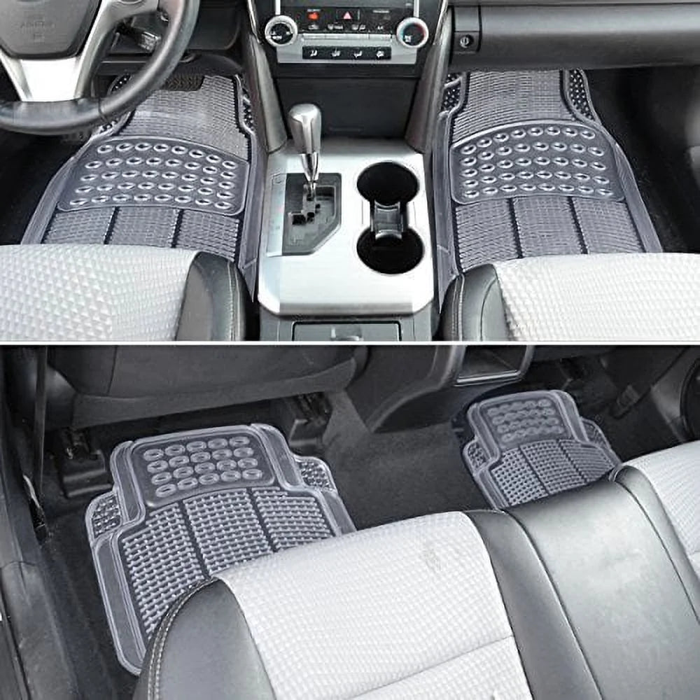 Clear Car Floor Mats, 4 Pieces Set Trimmable G65239