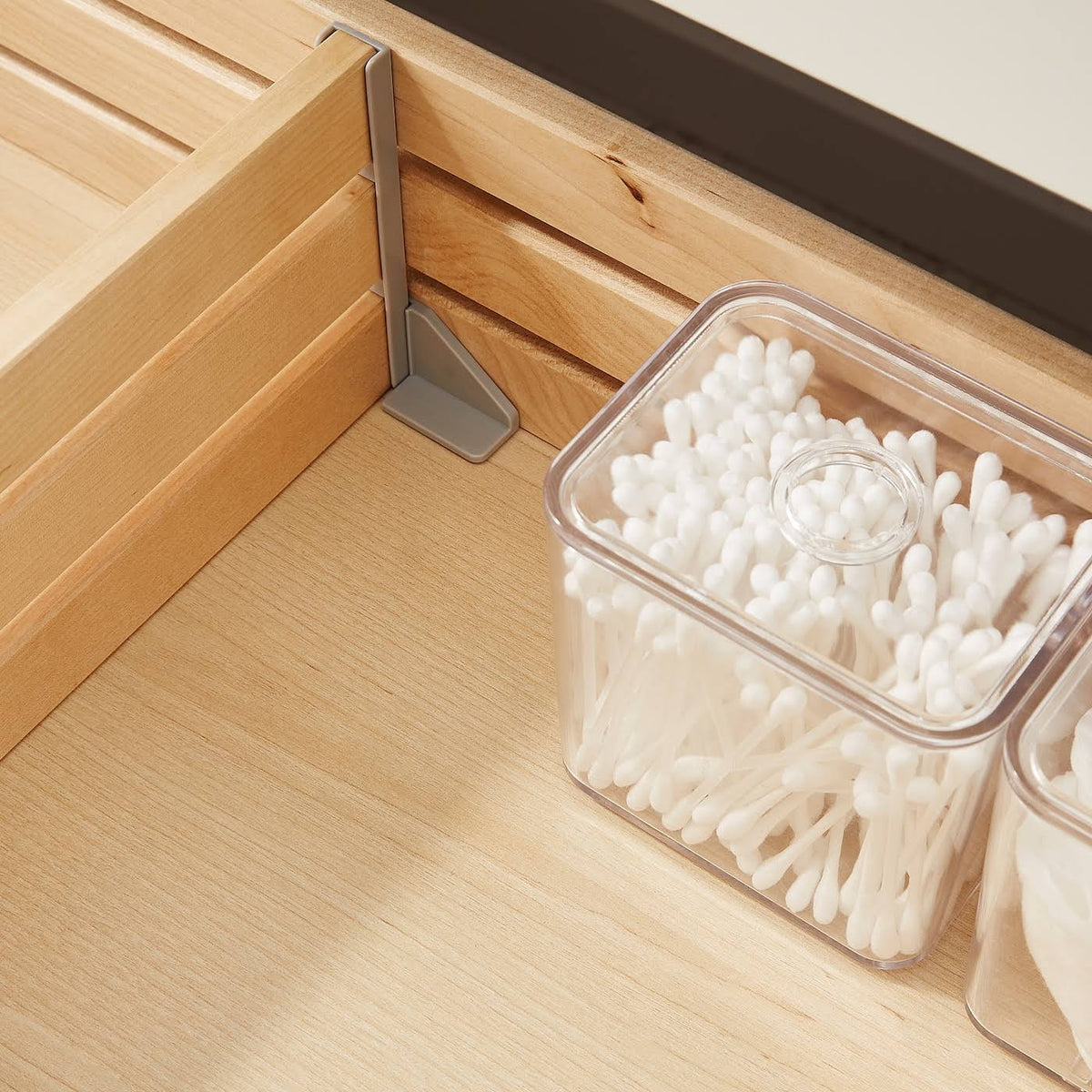 Brown Stained Ash Effect Sink Cabinet with 2 Drawers Q68845