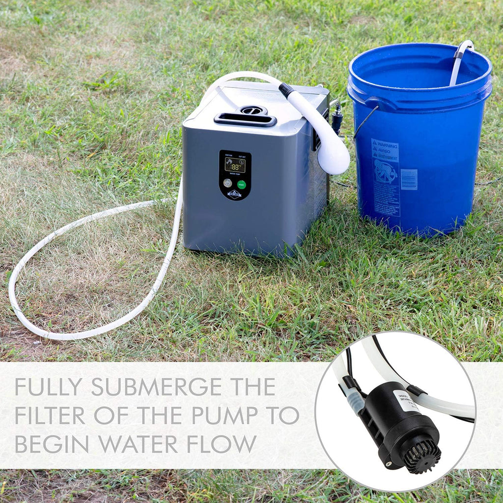 Portable Propane Water Heater & Shower Pump with Carry Case F7790