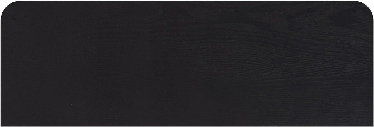 Black Storage Cabinet with 3 Doors and Adjustable Shelf I7149