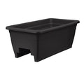White 24 Inch Plastic Deck Railing Planter Box N253924