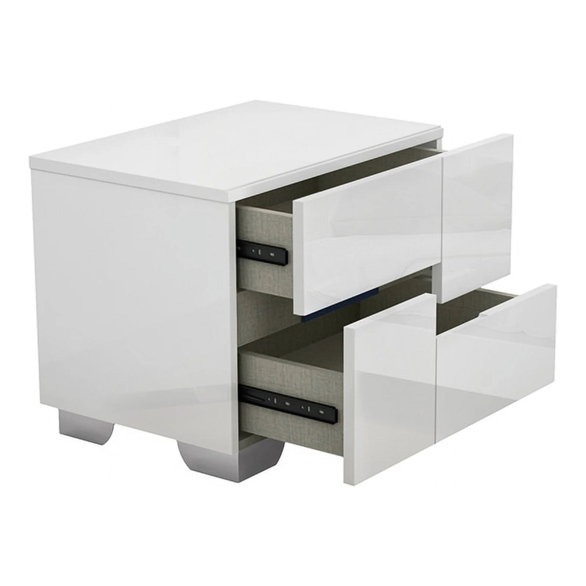 4-Piece White Wood Queen Bedroom Set Z737