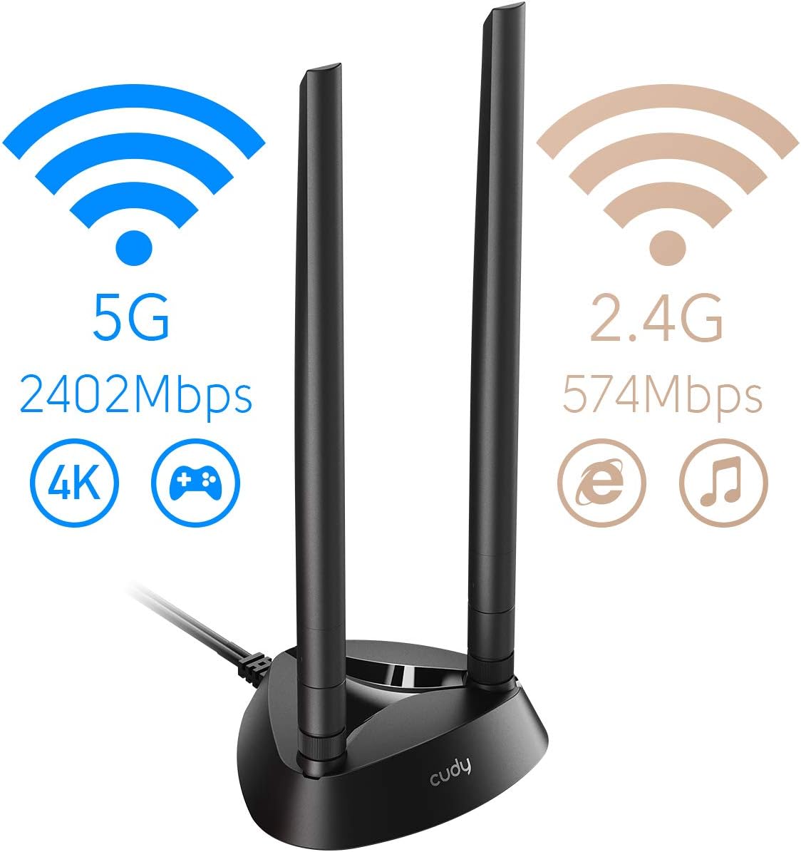 AX3000 WiFi 6 PCIe Card, Bluetooth 5.0 PCIe Adapter R6553