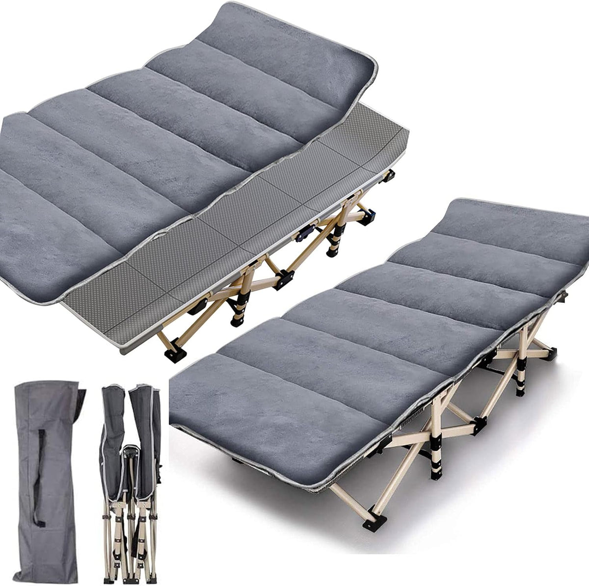 Folding Camping Cot with Carry Bag B77634