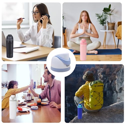Replacement Cap for Water Bottle Top Lid, BPA-Free Replacement Lid (Blue) N862