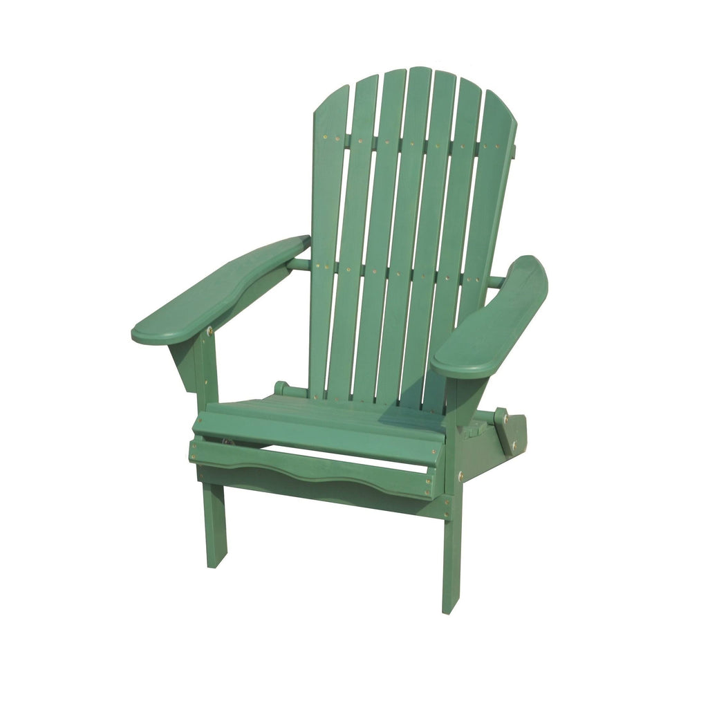 Set of 2 Folding Adirondack Chair Sea Green U550