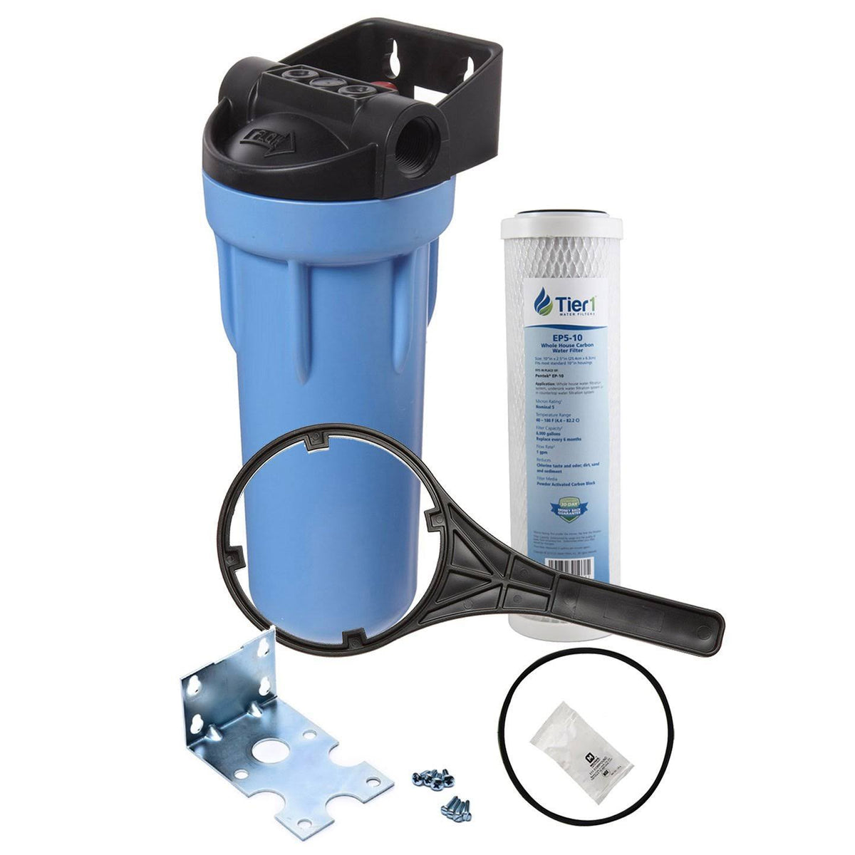 10 inch Slim PP Filter Housing with Carbon Filter Kit I5918