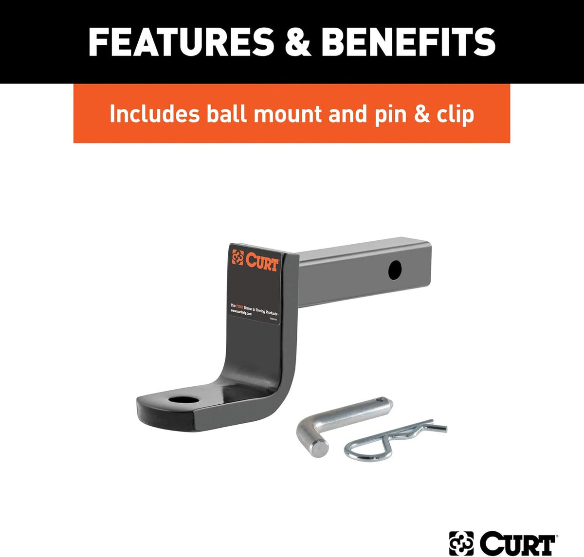Class 1 Trailer Hitch with Ball Mount, 1-1/4-In Receiver P898672