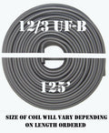 12/3 UF-B x 125& Underground Feeder Cable I9394