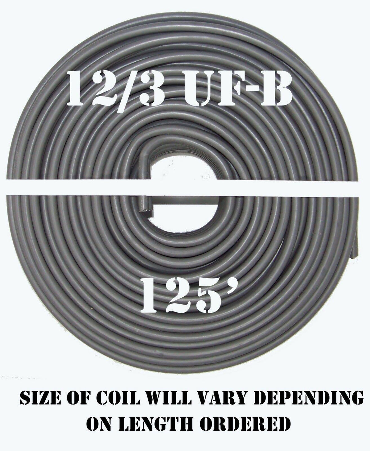 12/3 UF-B x 125& Underground Feeder Cable I9394