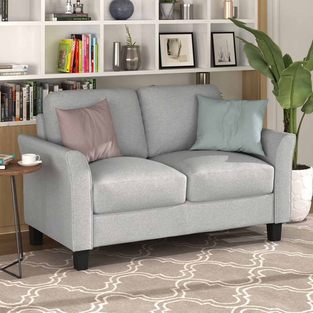 Light Gray Loveseat Sofa M188