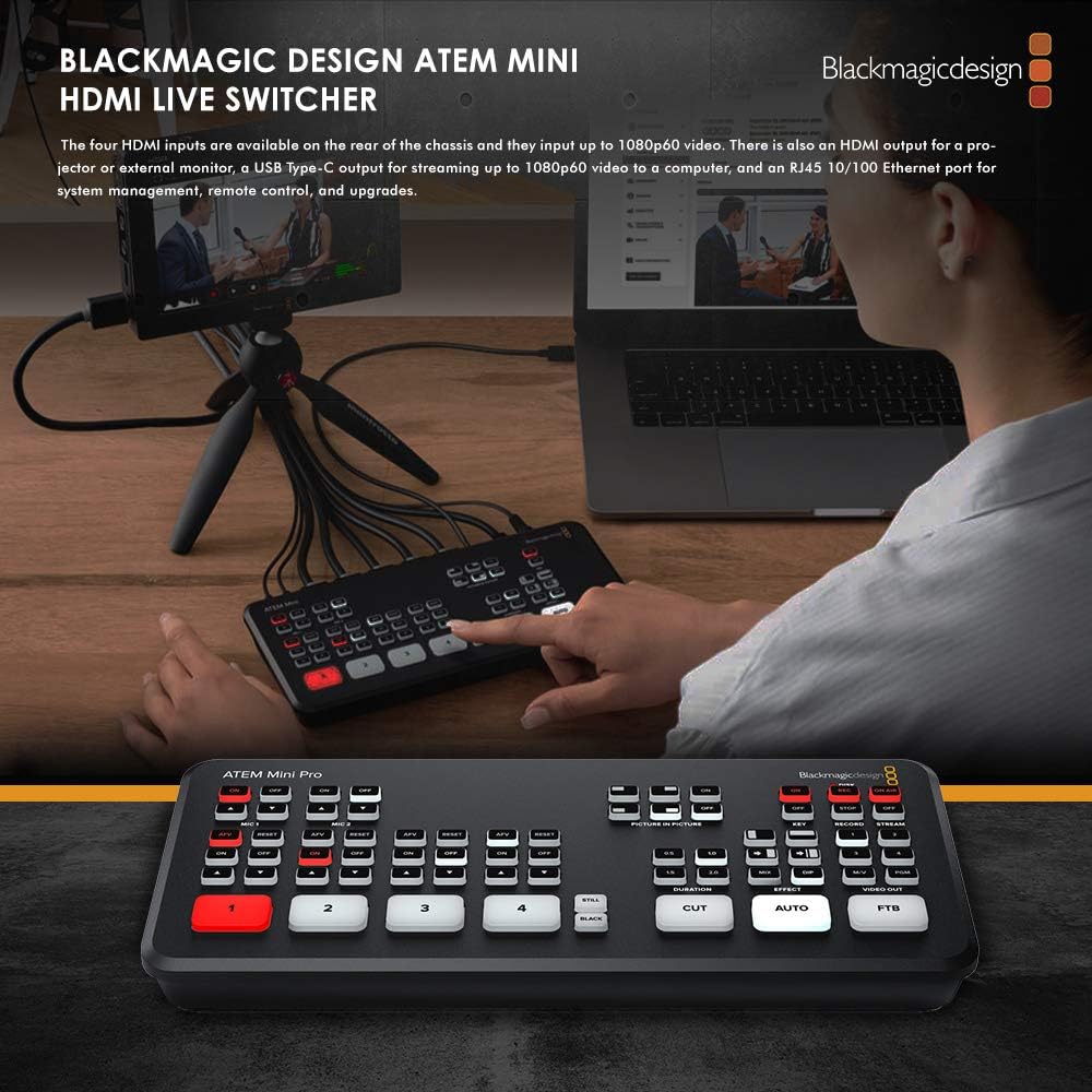 HDMI Live Switcher Basic Bundle with Cables and Cleaning Kit F898872