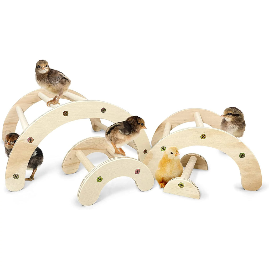 Natural Wood Chicken Perch 4 Pack D366