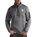 Charcoal Big & Tall Quarter-Zip Pullover Jacket V678955