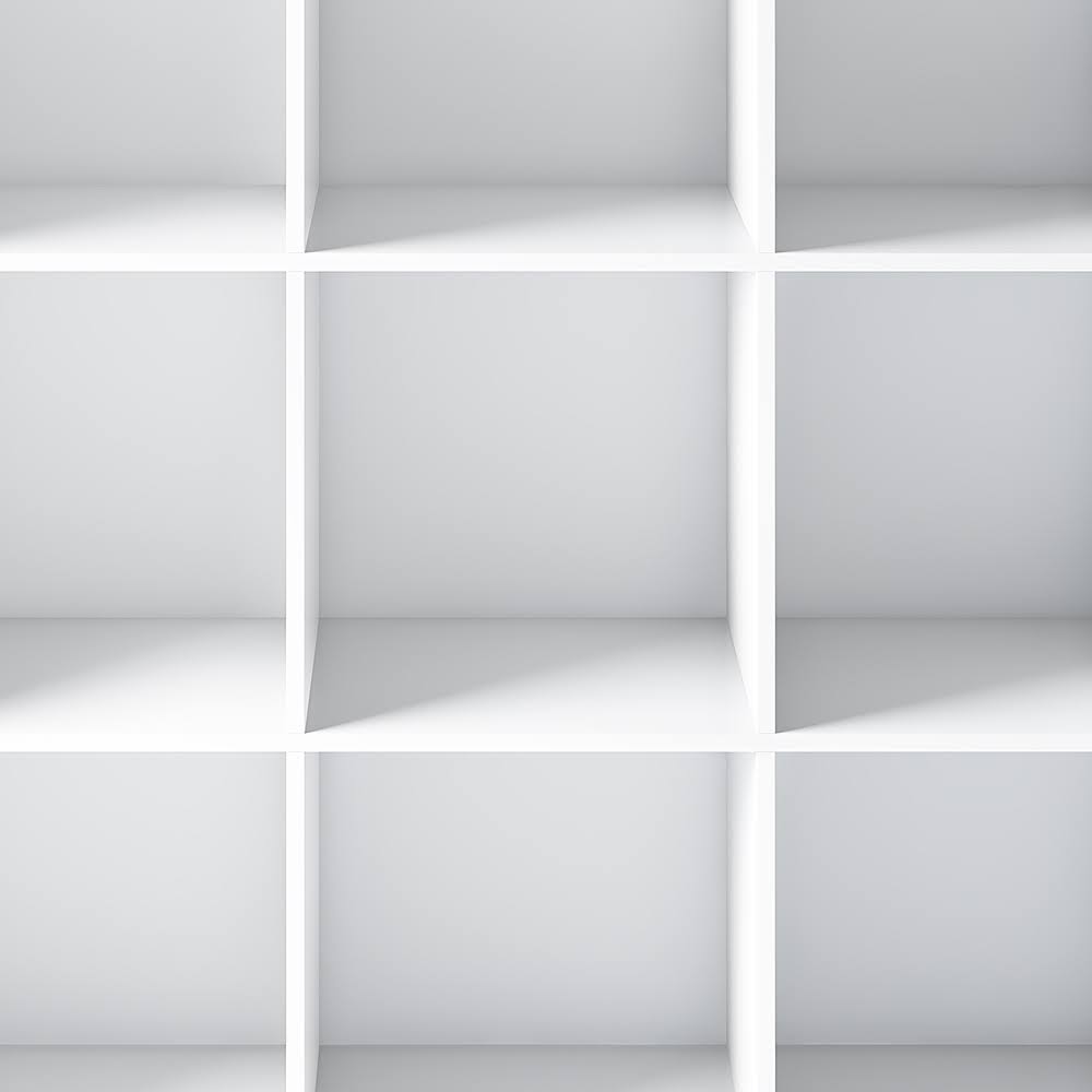 White 9 Cube Bookcase and Storage Unit F572596