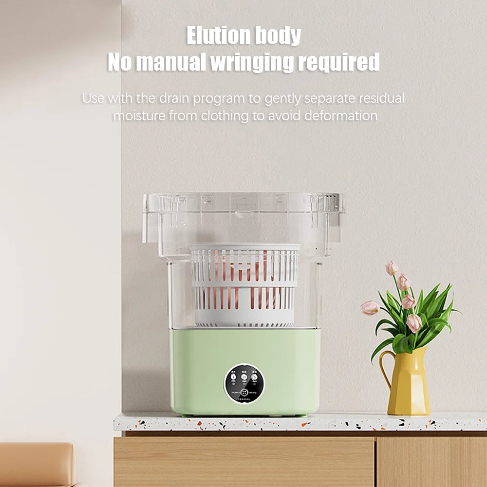 Portable Washing Machine with Drain and Dryer, 8L Y22171