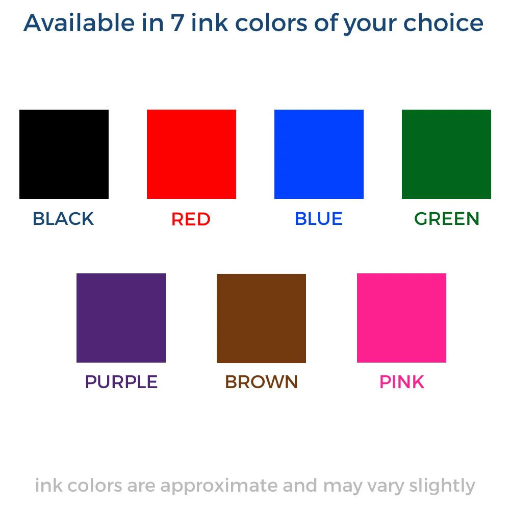 Pre-Inked Stamp with Purple Ink H24015