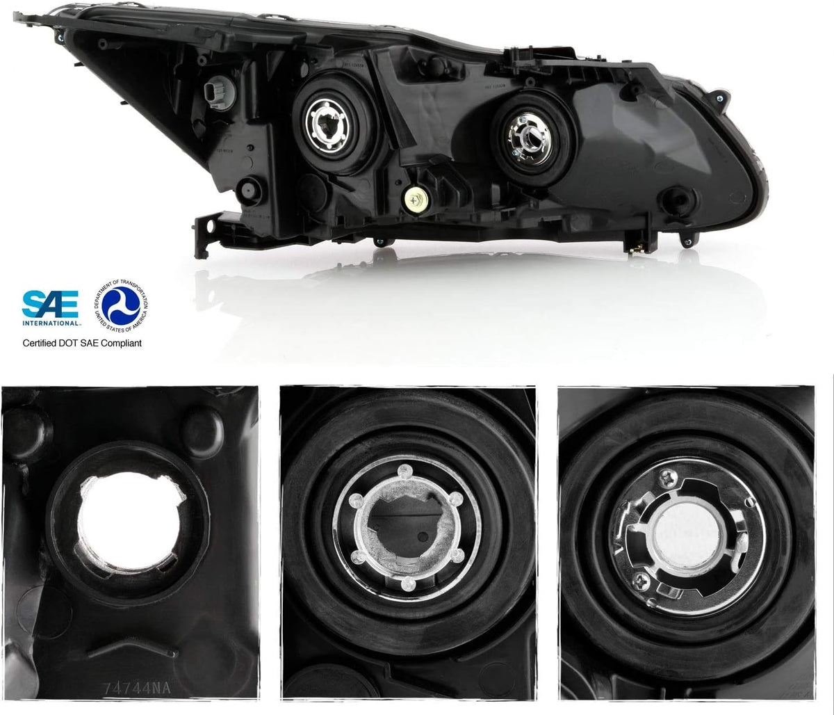 Projector Chrome Headlight Passenger Right X21208