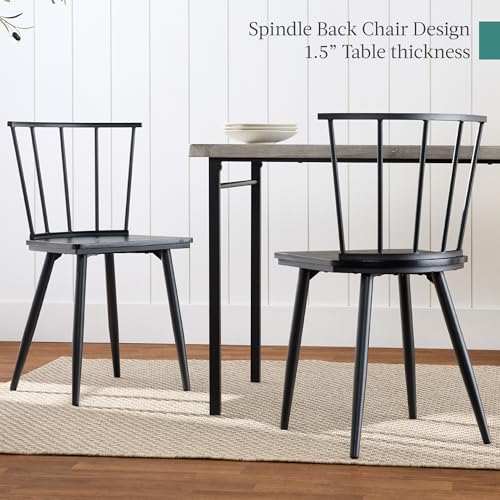 4-Piece Dining Table Set with 2 Chairs and Bench Q99470