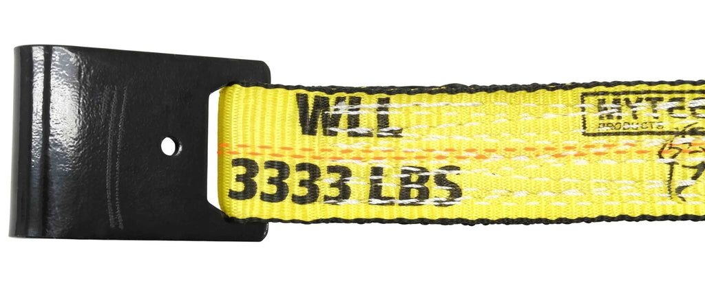 2" x 30' Ratchet Tie-Down Straps with Flat Hooks Yellow (4 Pack) F468534