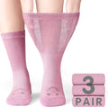 Merino Wool Diabetic Socks for Men Women Loose Fit Non Binding W3477