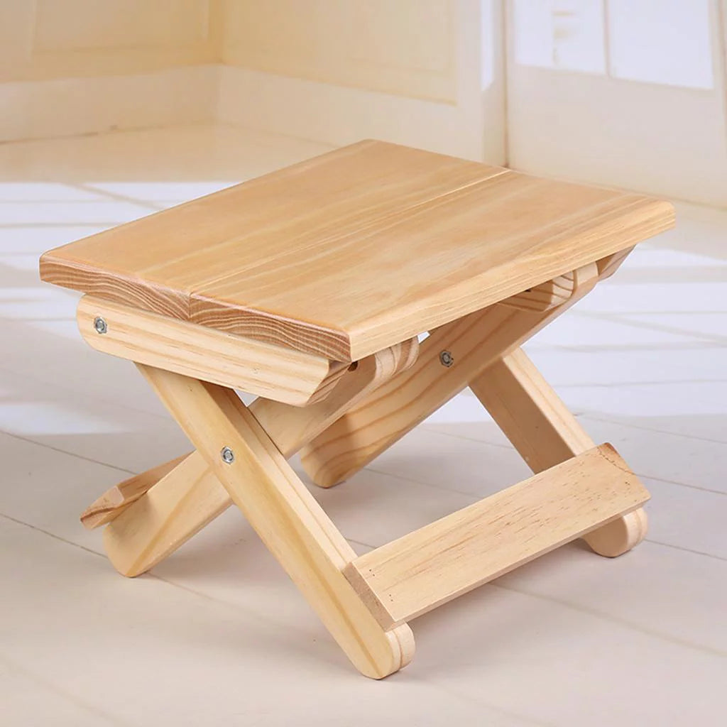 Folding Wooden Step Stool Q944