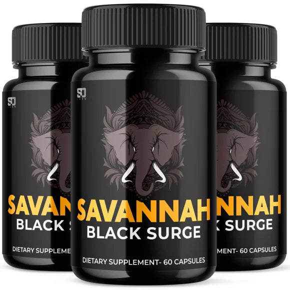 Black Support Performance and Vitality for Men 3 Pack O218