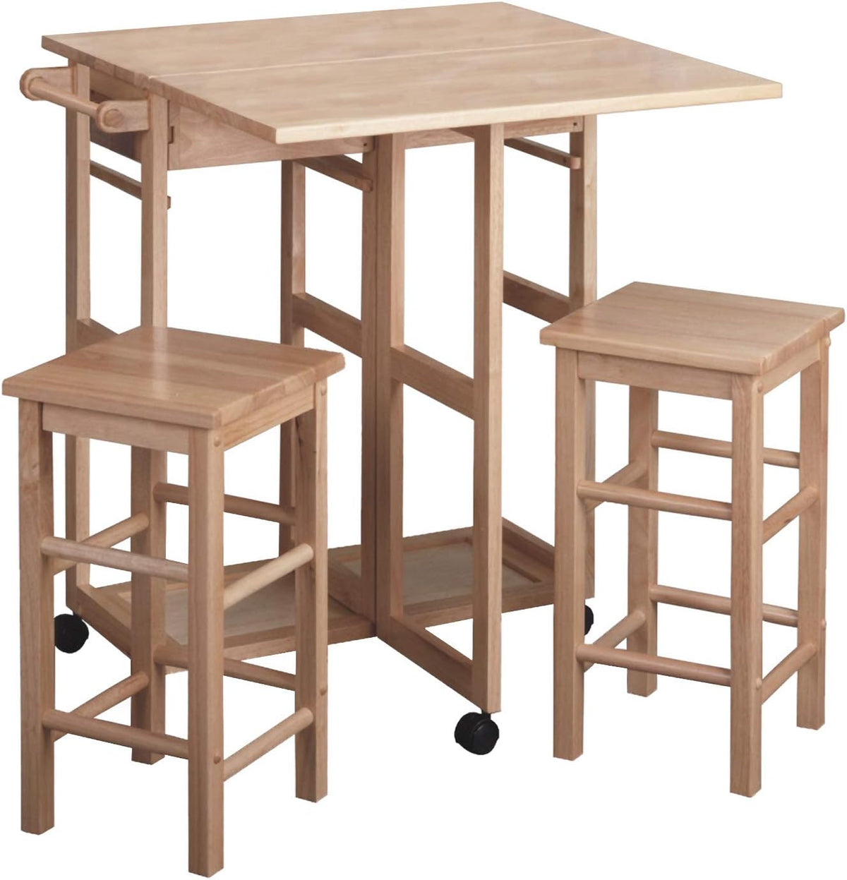 Natural Single Drawer Kitchen Cabinet Storage Cart U234