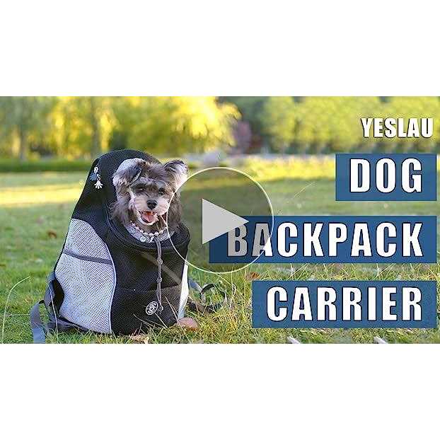Dog Backpack Carrier Pet Carrier for Small Medium Dogs Travel Bag Breathable Adjustable with Safety Reflective Strips O29201