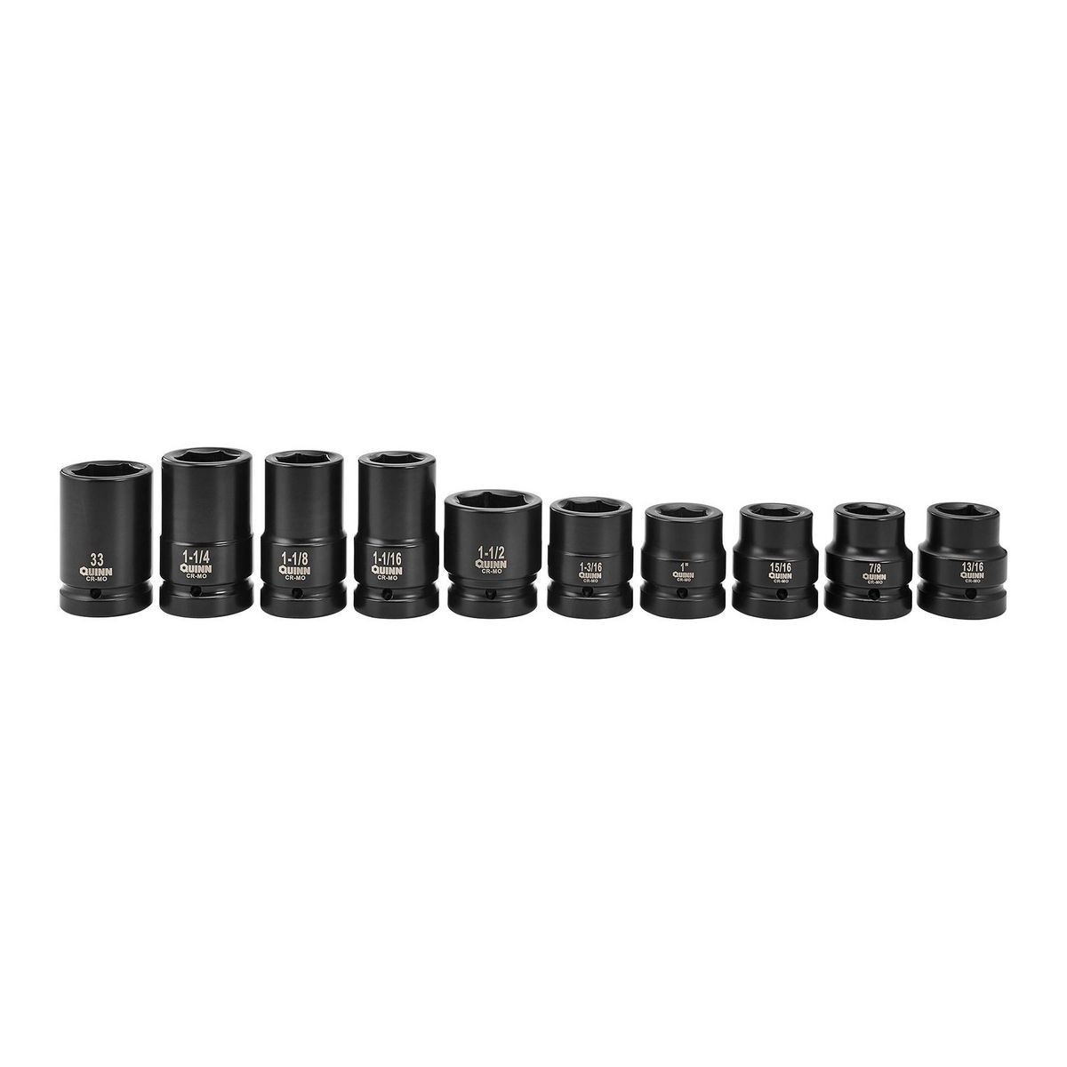 1 in. Drive SAE and Metric Impact Set, 10-Piece B80253