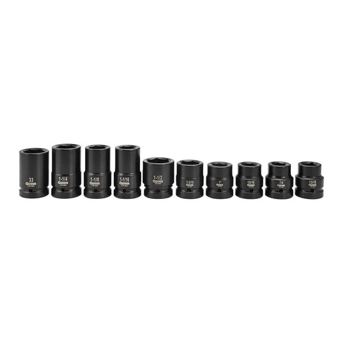 1 in. Drive SAE and Metric Impact Set, 10-Piece B80253