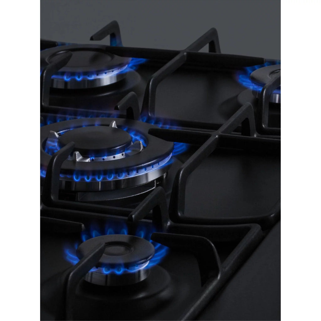 Black 5 Burner Gas Cooktop with Cast Iron Grates X286499